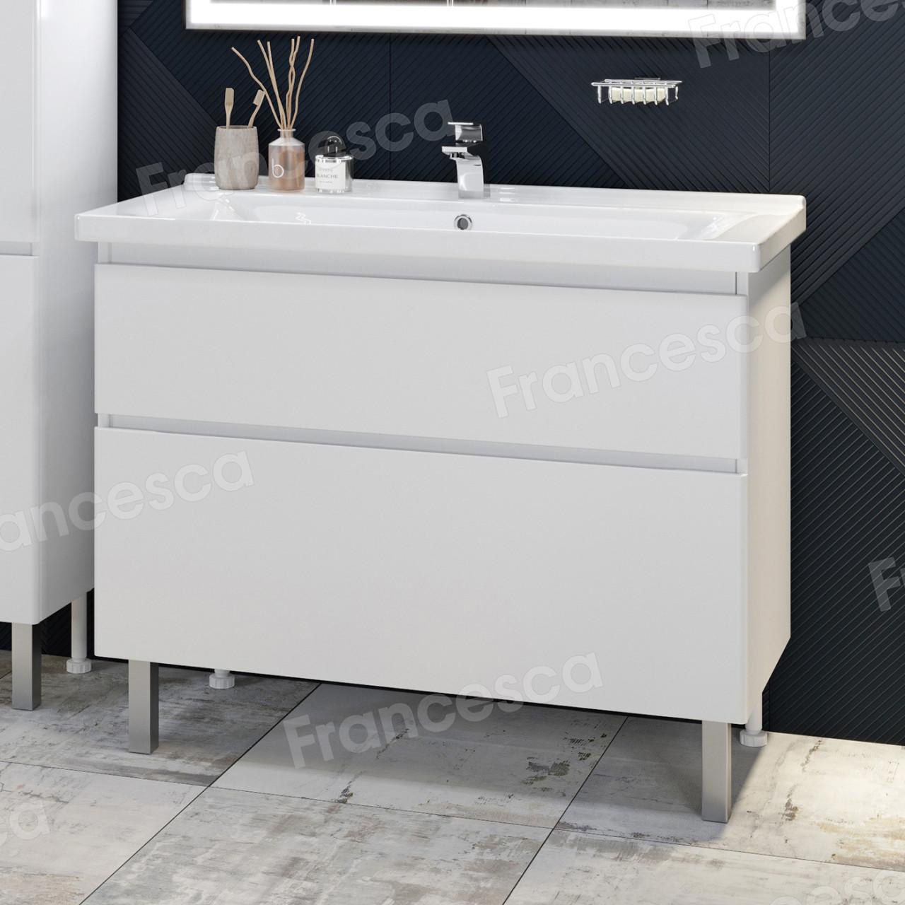 Тумба с раковиной Francesca Avanti Latina 100 напольная (ум. Миранда 100) купить в Москве по цене от 51988р. в интернет-магазине mebel-v-vannu.ru