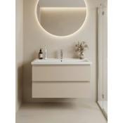 Тумба с раковиной Francesca Avanti Latina 100 подвесная, бежевая (ум. Фостер 100) купить в Москве по цене от 48904р. в интернет-магазине mebel-v-vannu.ru