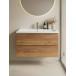 Тумба с раковиной Francesca Avanti Latina 100 подвесная, дуб крафт золотой (ум. Фостер 100) купить в Москве по цене от 48904р. в интернет-магазине mebel-v-vannu.ru