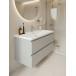 Тумба с раковиной Francesca Avanti Latina 100 подвесная, серая (ум. Фостер 100) купить в Москве по цене от 48904р. в интернет-магазине mebel-v-vannu.ru