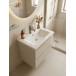 Тумба с раковиной Francesca Avanti Latina 50 подвесная, бежевая (ум. Moduo 50) купить в Москве по цене от 28544р. в интернет-магазине mebel-v-vannu.ru