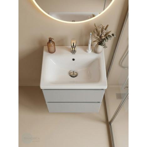 Тумба с раковиной Francesca Avanti Latina 50 подвесная, серая (ум. Moduo 50) купить в Москве по цене от 28544р. в интернет-магазине mebel-v-vannu.ru