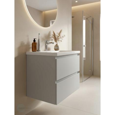 Тумба с раковиной Francesca Avanti Latina 50 подвесная, серая (ум. Moduo 50) купить в Москве по цене от 28544р. в интернет-магазине mebel-v-vannu.ru