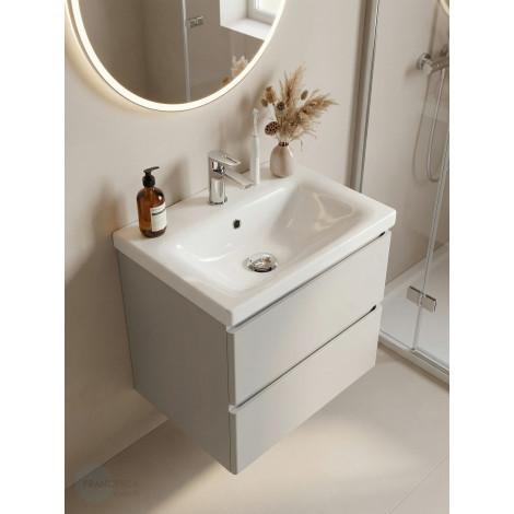 Тумба с раковиной Francesca Avanti Latina 50 подвесная, серая (ум. Moduo 50) купить в Москве по цене от 28544р. в интернет-магазине mebel-v-vannu.ru