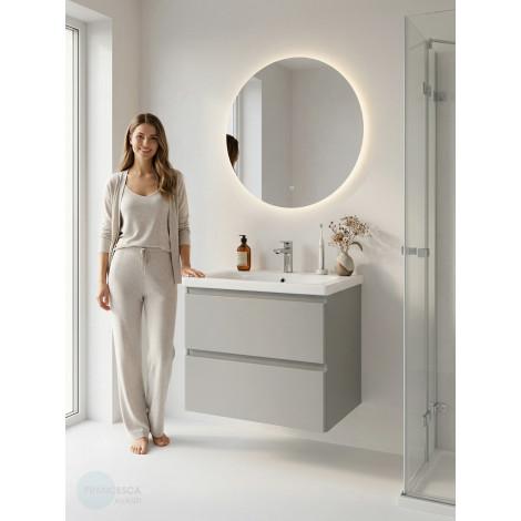 Тумба с раковиной Francesca Avanti Latina 50 подвесная, серая (ум. Moduo 50) купить в Москве по цене от 28544р. в интернет-магазине mebel-v-vannu.ru