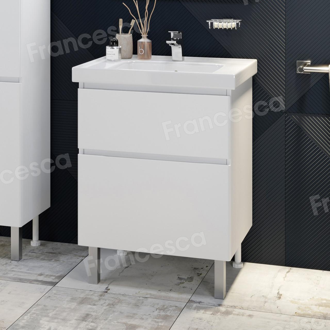 Тумба с раковиной Francesca Avanti Latina 60 напольная (ум. Грейс 60) купить в Москве по цене от 41698р. в интернет-магазине mebel-v-vannu.ru