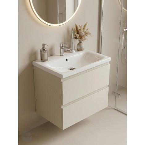 Тумба с раковиной Francesca Avanti Latina 60 подвесная, бежевая (ум. Moduo 60) купить в Москве по цене от 32476р. в интернет-магазине mebel-v-vannu.ru