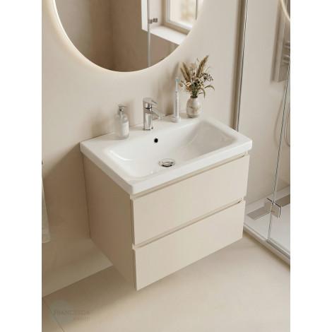 Тумба с раковиной Francesca Avanti Latina 60 подвесная, бежевая (ум. Moduo 60) купить в Москве по цене от 32476р. в интернет-магазине mebel-v-vannu.ru