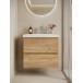 Тумба с раковиной Francesca Avanti Latina 60 подвесная, дуб крафт золотой (ум. Moduo 60) купить в Москве по цене от 32476р. в интернет-магазине mebel-v-vannu.ru