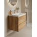 Тумба с раковиной Francesca Avanti Latina 60 подвесная, дуб крафт золотой (ум. Moduo 60) купить в Москве по цене от 32476р. в интернет-магазине mebel-v-vannu.ru