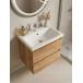Тумба с раковиной Francesca Avanti Latina 60 подвесная, дуб крафт золотой (ум. Moduo 60) купить в Москве по цене от 32476р. в интернет-магазине mebel-v-vannu.ru