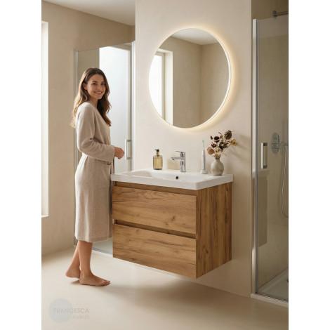 Тумба с раковиной Francesca Avanti Latina 60 подвесная, дуб крафт золотой (ум. Moduo 60) купить в Москве по цене от 32476р. в интернет-магазине mebel-v-vannu.ru