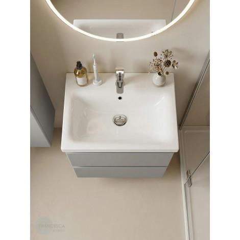 Тумба с раковиной Francesca Avanti Latina 60 подвесная, серая (ум. Moduo 60) купить в Москве по цене от 32476р. в интернет-магазине mebel-v-vannu.ru