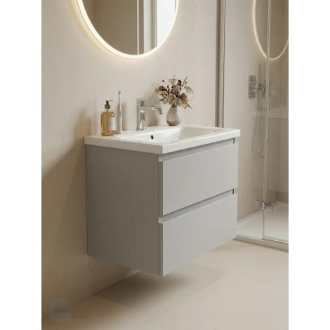 Тумба с раковиной Francesca Avanti Latina 60 подвесная, серая (ум. Moduo 60) купить в Москве по цене от 32476р. в интернет-магазине mebel-v-vannu.ru