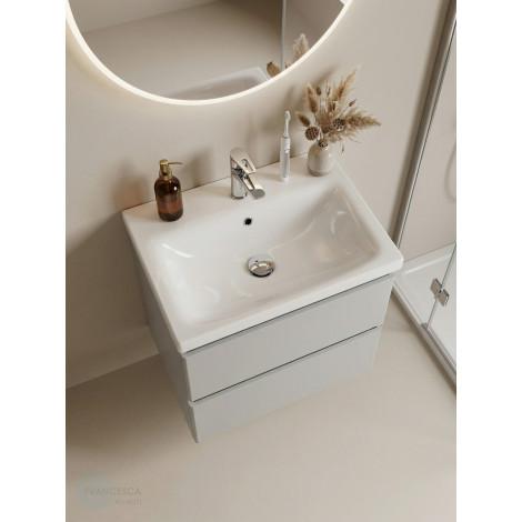 Тумба с раковиной Francesca Avanti Latina 60 подвесная, серая (ум. Moduo 60) купить в Москве по цене от 32476р. в интернет-магазине mebel-v-vannu.ru