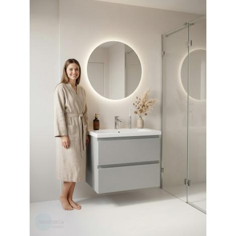 Тумба с раковиной Francesca Avanti Latina 60 подвесная, серая (ум. Moduo 60) купить в Москве по цене от 32476р. в интернет-магазине mebel-v-vannu.ru