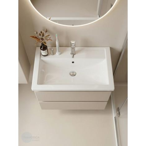 Тумба с раковиной Francesca Avanti Latina 70 подвесная, бежевая (ум. Фостер 70) купить в Москве по цене от 36228р. в интернет-магазине mebel-v-vannu.ru