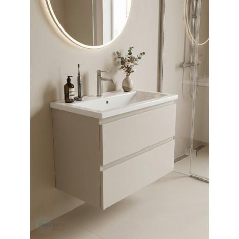 Тумба с раковиной Francesca Avanti Latina 70 подвесная, бежевая (ум. Фостер 70) купить в Москве по цене от 36228р. в интернет-магазине mebel-v-vannu.ru