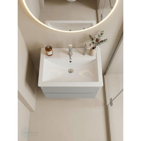 Тумба с раковиной Francesca Avanti Latina 70 подвесная, серая (ум. Фостер 70) купить в Москве по цене от 36228р. в интернет-магазине mebel-v-vannu.ru