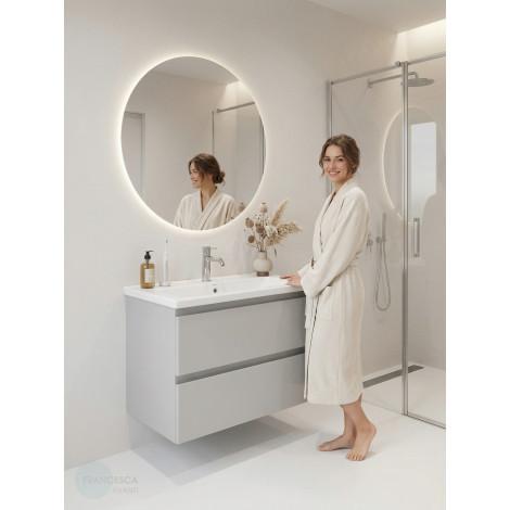 Тумба с раковиной Francesca Avanti Latina 70 подвесная, серая (ум. Фостер 70) купить в Москве по цене от 36228р. в интернет-магазине mebel-v-vannu.ru