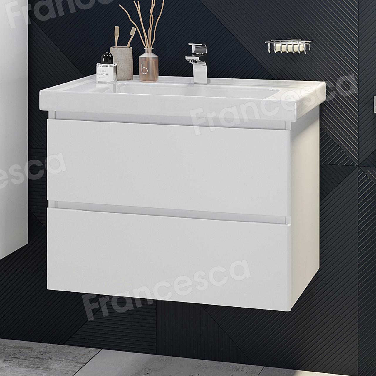 Тумба с раковиной Francesca Avanti Latina 70 подвесная (ум. Грейс 70) купить в Москве по цене от 39756р. в интернет-магазине mebel-v-vannu.ru