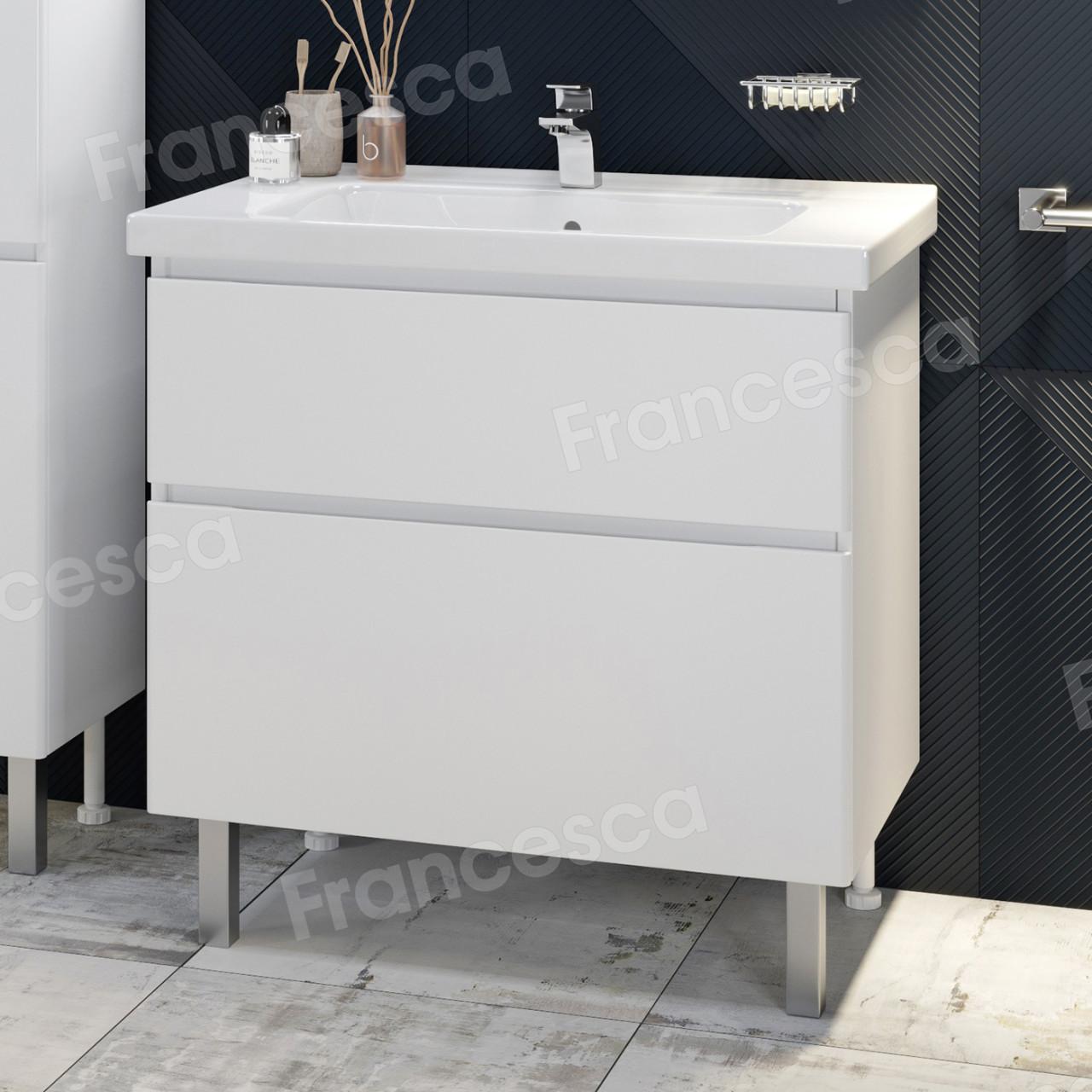 Тумба с раковиной Francesca Avanti Latina 80 напольная (ум. Гармония 80) купить в Москве по цене от 46370р. в интернет-магазине mebel-v-vannu.ru