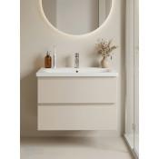 Тумба с раковиной Francesca Avanti Latina 80 подвесная, бежевая (ум. Moduo 80) купить в Москве по цене от 41050р. в интернет-магазине mebel-v-vannu.ru