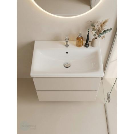 Тумба с раковиной Francesca Avanti Latina 80 подвесная, бежевая (ум. Moduo 80) купить в Москве по цене от 41050р. в интернет-магазине mebel-v-vannu.ru