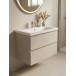 Тумба с раковиной Francesca Avanti Latina 80 подвесная, бежевая (ум. Moduo 80) купить в Москве по цене от 41050р. в интернет-магазине mebel-v-vannu.ru