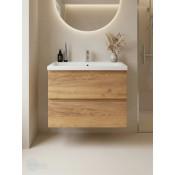 Тумба с раковиной Francesca Avanti Latina 80 подвесная, дуб крафт золотой (ум. Moduo 80) купить в Москве по цене от 41050р. в интернет-магазине mebel-v-vannu.ru