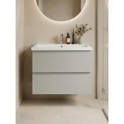 Тумба с раковиной Francesca Avanti Latina 80 подвесная, серая (ум. Moduo 80) купить в Москве по цене от 41050р. в интернет-магазине mebel-v-vannu.ru