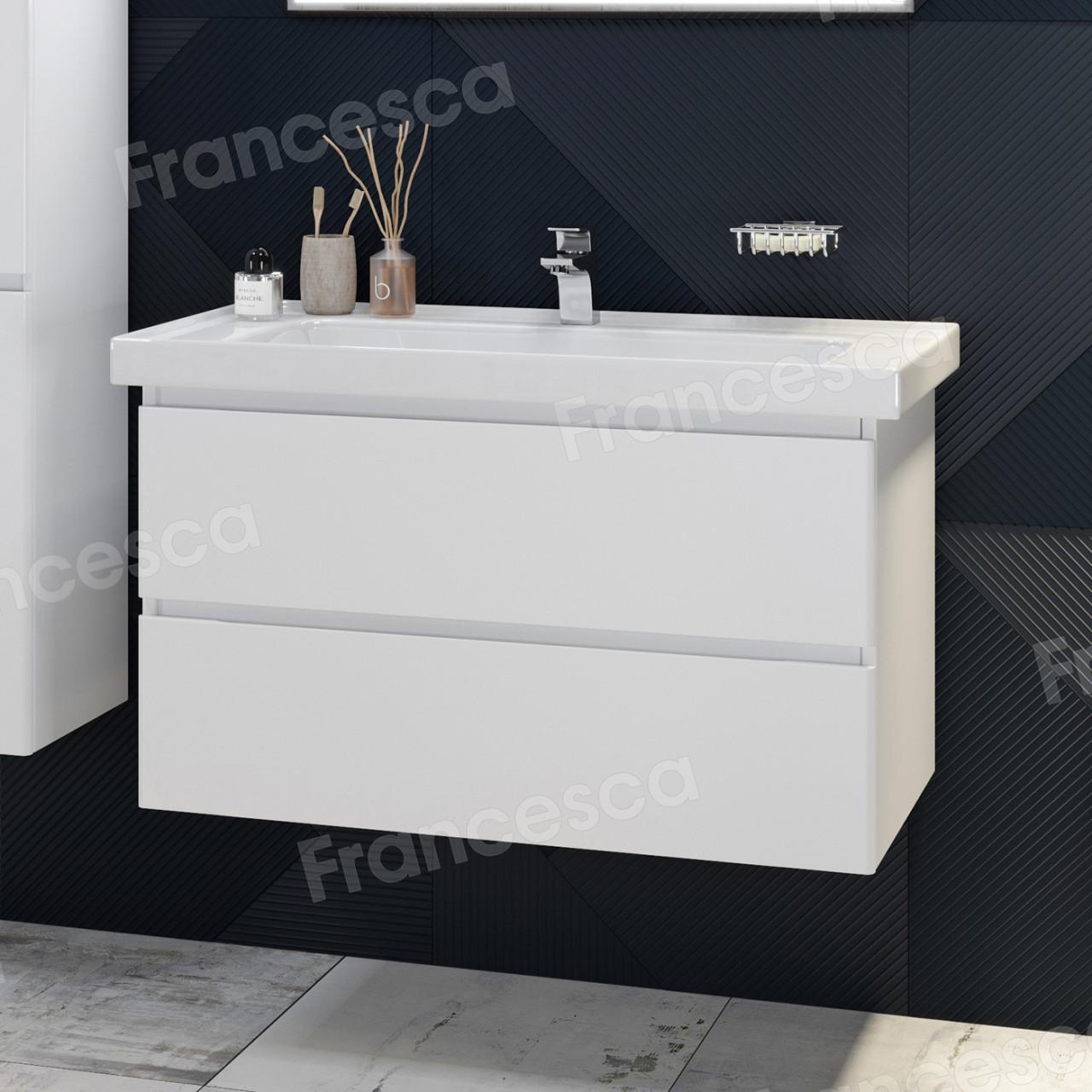 Тумба с раковиной Francesca Avanti Latina 90 подвесная (ум. Грейс 90) купить в Москве по цене от 46561р. в интернет-магазине mebel-v-vannu.ru