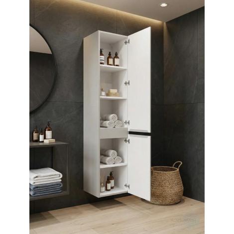 Шкаф-пенал Francesca Avanti Latina 33 серый купить в Москве по цене от 28745р. в интернет-магазине mebel-v-vannu.ru