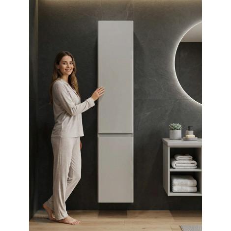 Шкаф-пенал Francesca Avanti Latina 33 серый купить в Москве по цене от 28745р. в интернет-магазине mebel-v-vannu.ru