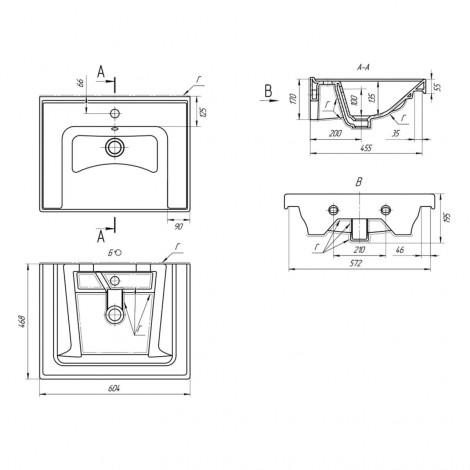 Тумба с раковиной Francesca Avanti Latina 50 подвесная, бежевая (ум. Moduo 50) купить в Москве по цене от 28544р. в интернет-магазине mebel-v-vannu.ru