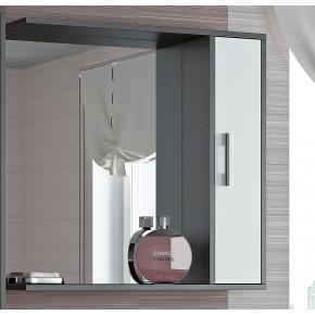 Шкаф-зеркало Francesca Eco 75 белый-венге