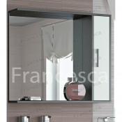 Шкаф-зеркало Francesca Eco 85 белый-венге купить в Москве по цене от 6410р. в интернет-магазине mebel-v-vannu.ru