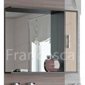 Шкаф-зеркало Francesca Eco 85 дуб-венге купить в Москве по цене от 6410р. в интернет-магазине mebel-v-vannu.ru