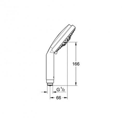 Душевая лейка Grohe Rainshower Cosmopolitan 130 28755000 купить в Москве по цене от 46144р. в интернет-магазине mebel-v-vannu.ru