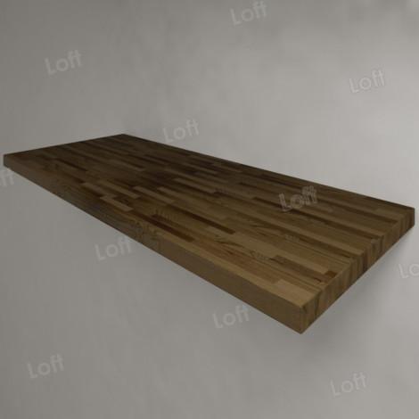 Столешница в ванную из лиственницы 120 (темный) купить в Москве по цене от 12540р. в интернет-магазине mebel-v-vannu.ru