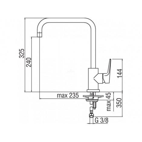 Смеситель Nobili Nobi NB84134CR для кухонной мойки купить в Москве по цене от 10562р. в интернет-магазине mebel-v-vannu.ru