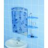 Полка для ванной Нова M-N16-23 прозрачно-голубой купить в Москве по цене от 1382р. в интернет-магазине mebel-v-vannu.ru