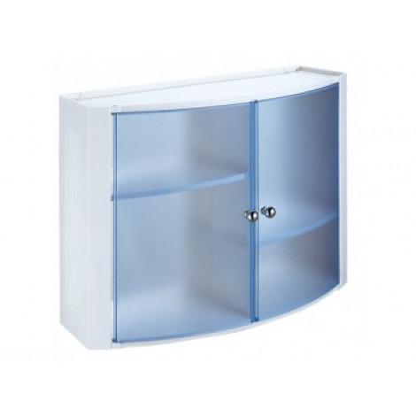 Пластиковый настенный шкафчик Нова M-08423 прозрачно-голубой купить в Москве по цене от 1567р. в интернет-магазине mebel-v-vannu.ru