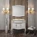 Комплект мебели Opadiris Лаура 100 белая с патиной купить в Москве по цене от 121512р. в интернет-магазине mebel-v-vannu.ru