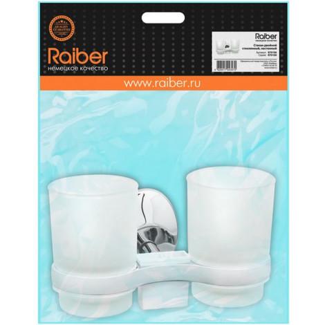 Стакан для зубных щёток Raiber R70106 стеклянный, настенный купить в Москве по цене от 1044р. в интернет-магазине mebel-v-vannu.ru