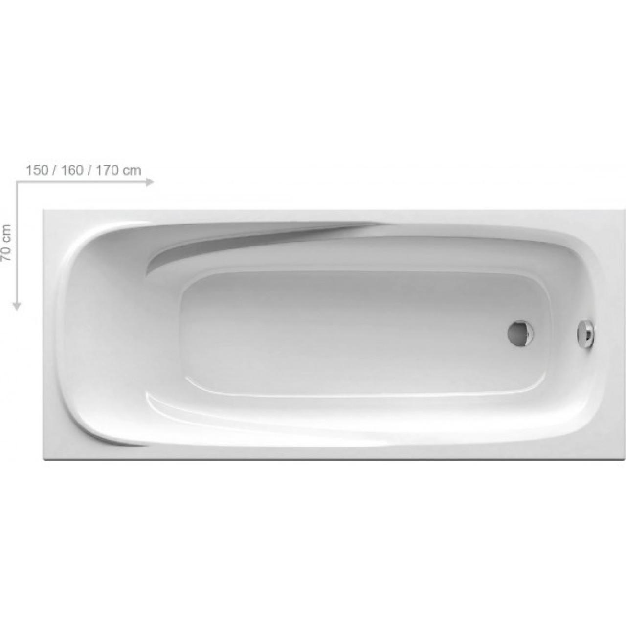 Акриловая ванна Ravak Vanda II 150х70 CO11000000 купить в Москве по цене от 31680р. в интернет-магазине mebel-v-vannu.ru