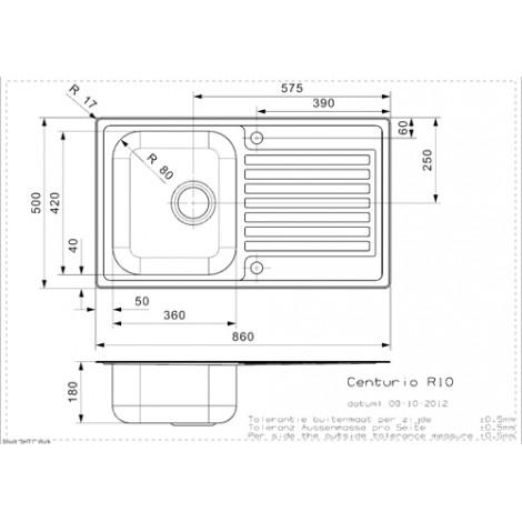 Кухонная мойка Reginox Centurio 10 L LUX OKG 43211 купить в Москве по цене от 42000р. в интернет-магазине mebel-v-vannu.ru