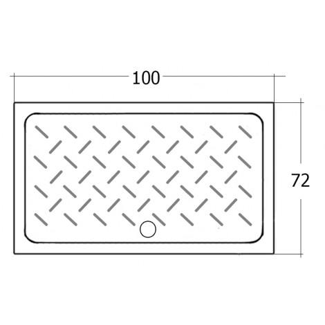 Поддон для душа RGW Ceramics CR-107 72х100х6 19170370-01 купить в Москве по цене от 23902р. в интернет-магазине mebel-v-vannu.ru