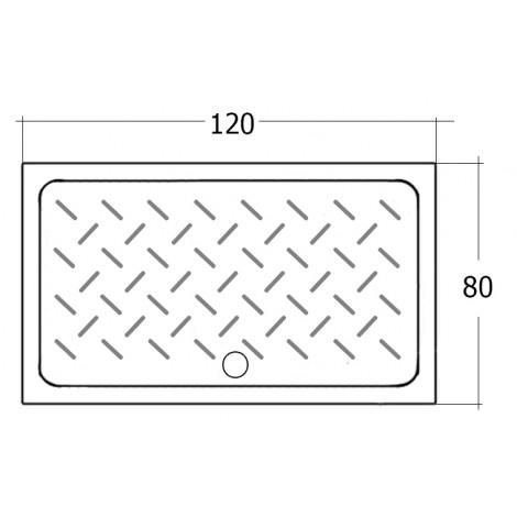 Поддон для душа RGW Ceramics CR-128 80х120х6 19170382-01 купить в Москве по цене от 29559р. в интернет-магазине mebel-v-vannu.ru