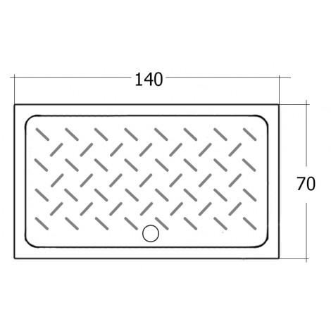 Поддон для душа RGW Ceramics CR-147 70х140х10 19170374-01 купить в Москве по цене от 34919р. в интернет-магазине mebel-v-vannu.ru